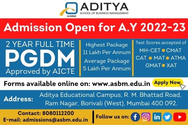 PGDM Admission Open-2022-23